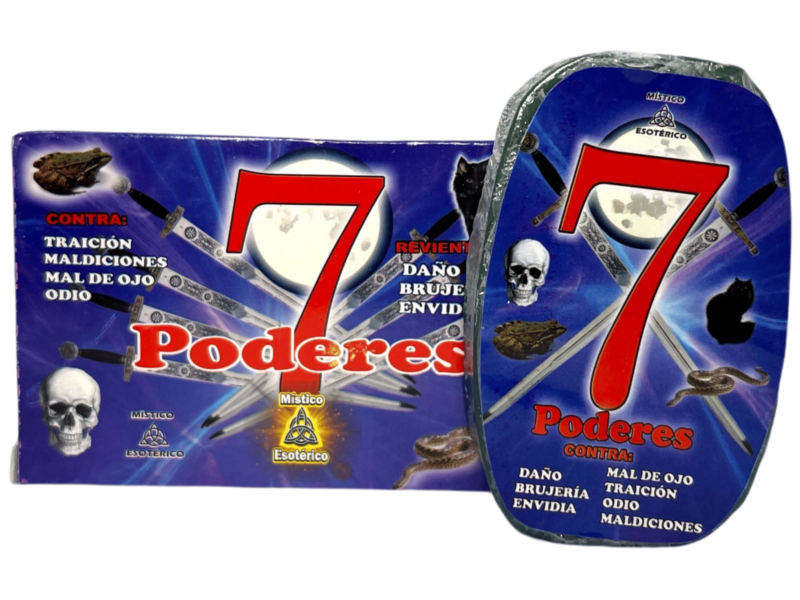 Jabón Esotérico 7 PODERES - Traición, Maldiciones, Mal de Ojo, Daño , Brujería, Envidia - Imagen 1